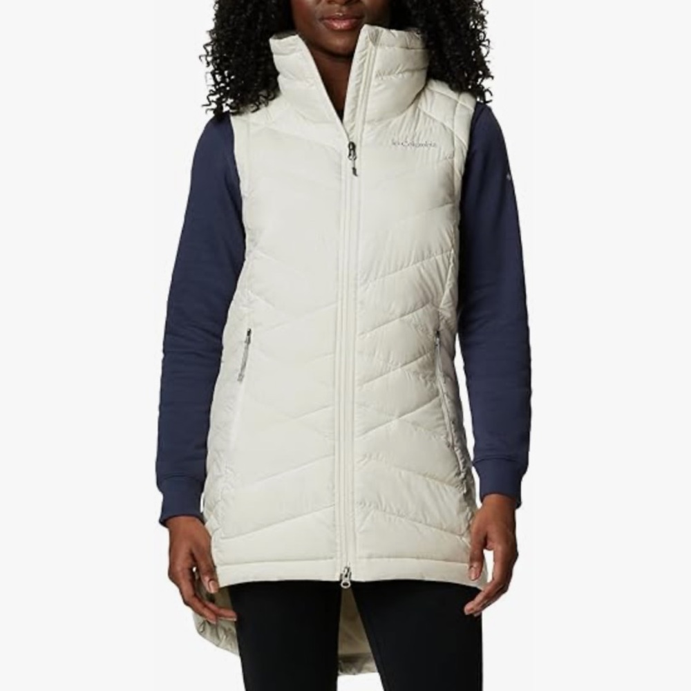 Small Columbia Women’s Heavenly Long Vest with OMNI-HEAT Thermal Reflective